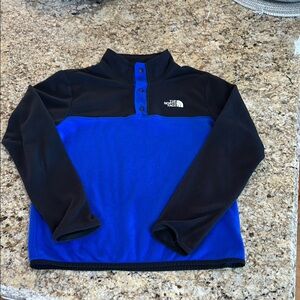 The North Face Black and Blue Fleece Pullover